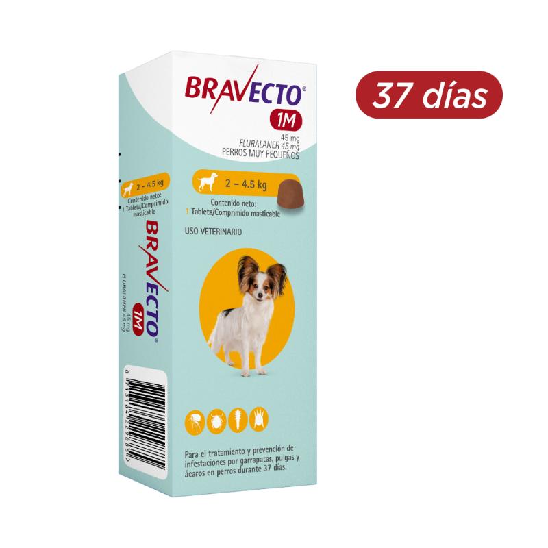 Bravecto® 37 Días 2 a 4.5 kg